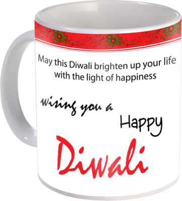 

SKY TRENDS Gift For Diwali Ceramic Coffee St-17 Ceramic Mug(350 ml), Multicolor