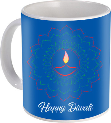 

SKY TRENDS Gift For Diwali Ceramic Coffee St-40 Ceramic Mug(350 ml), Multicolor