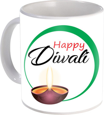 

SKY TRENDS Gift For Diwali Ceramic Coffee St-61 Ceramic Mug(350 ml), Multicolor