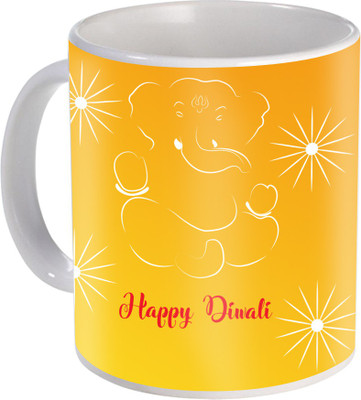 

SKY TRENDS Gift For Diwali Ceramic Coffee St-51 Ceramic Mug(350 ml), Multicolor