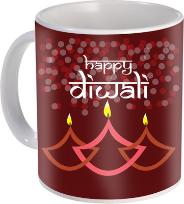 

SKY TRENDS Gift For Diwali Ceramic Coffee St-62 Ceramic Mug(350 ml), Multicolor