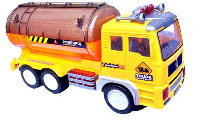 

TALKING GANESHA Concrete Mixer Truck with dazzling 4D lights & music toy for kids(Multicolor)