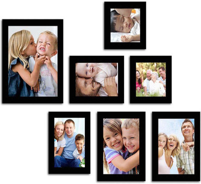 

Make Home Happy MDF Photo Frame(Black, 7 Photos)
