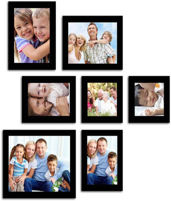 

Make Home Happy MDF Photo Frame(Black, 7 Photos)