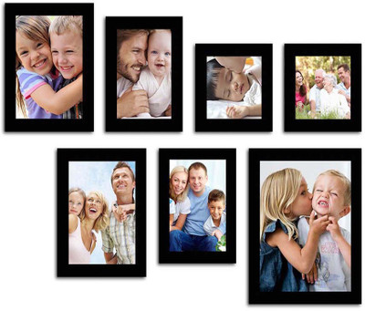 

Make Home Happy MDF Photo Frame(Black, 7 Photos)