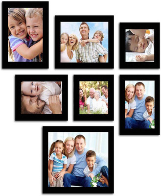 

Make Home Happy MDF Photo Frame(Black, 7 Photos)