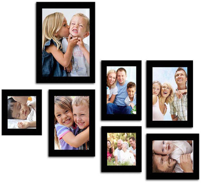 

Make Home Happy MDF Photo Frame(Black, 7 Photos)