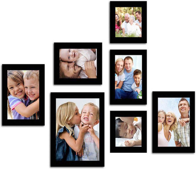 

Make Home Happy MDF Photo Frame(Black, 7 Photos)
