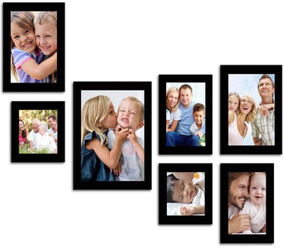 Make Home Happy MDF Photo Frame(Black, 7 Photos)