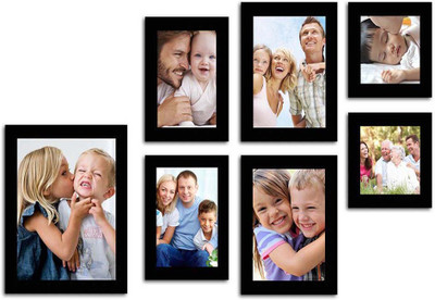 

Make Home Happy MDF Photo Frame(Black, 7 Photos)