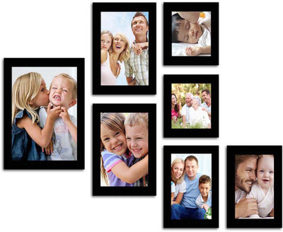 

Make Home Happy MDF Photo Frame(Black, 7 Photos)