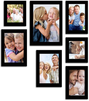 Make Home Happy MDF Photo Frame(Black, 7 Photos)