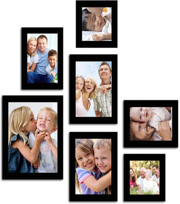 

Make Home Happy MDF Photo Frame(Black, 7 Photos)