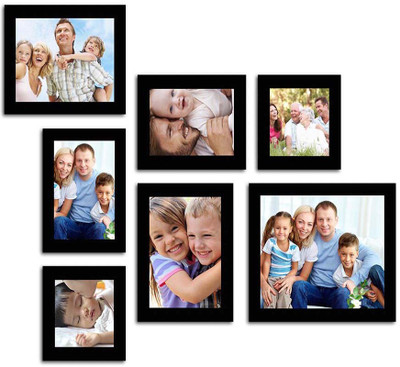 

Make Home Happy MDF Photo Frame(Black, 7 Photos)