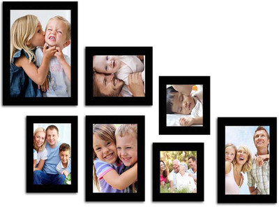 Make Home Happy MDF Photo Frame(Black, 7 Photos)