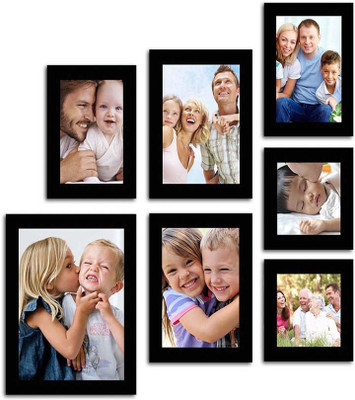 

Make Home Happy MDF Photo Frame(Black, 7 Photos)