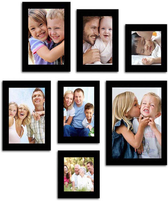 

Make Home Happy MDF Photo Frame(Black, 7 Photos)