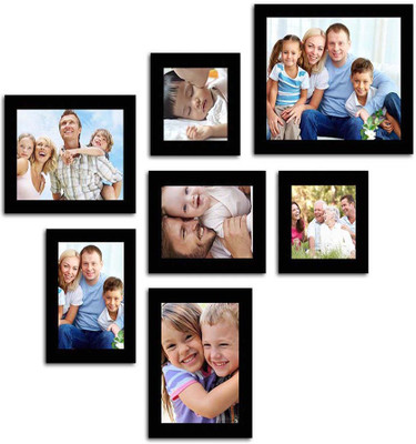 

Make Home Happy MDF Photo Frame(Black, 7 Photos)