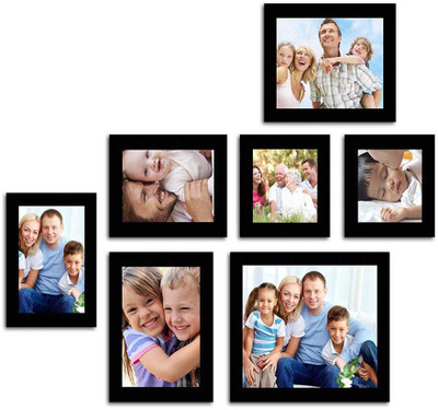 

Make Home Happy MDF Photo Frame(Black, 7 Photos)