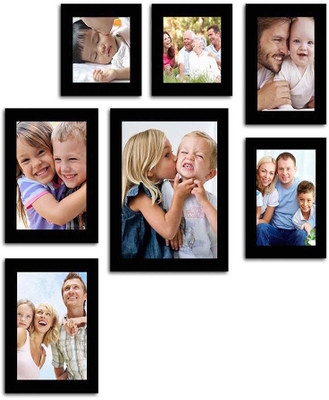 

Make Home Happy MDF Photo Frame(Black, 7 Photos)