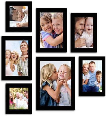 

Make Home Happy MDF Photo Frame(Black, 7 Photos)