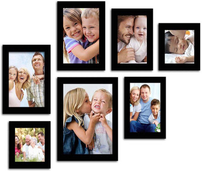 

Make Home Happy MDF Photo Frame(Black, 7 Photos)