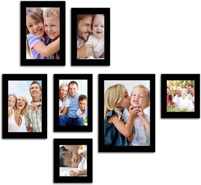 

Make Home Happy MDF Photo Frame(Black, 7 Photos)