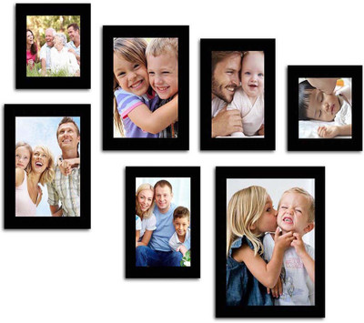 

Make Home Happy MDF Photo Frame(Black, 7 Photos)