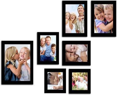 

Make Home Happy MDF Photo Frame(Black, 7 Photos)