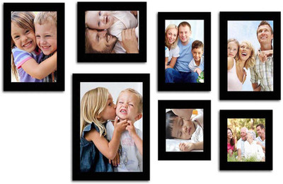 

Make Home Happy MDF Photo Frame(Black, 7 Photos)