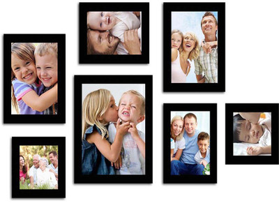 

Make Home Happy MDF Photo Frame(Black, 7 Photos)