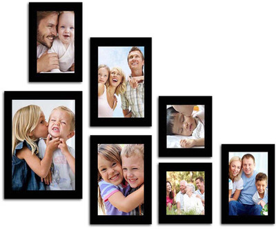 

Make Home Happy MDF Photo Frame(Black, 7 Photos)
