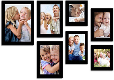 

Make Home Happy MDF Photo Frame(Black, 7 Photos)