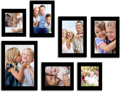 

Make Home Happy MDF Photo Frame(Black, 7 Photos)