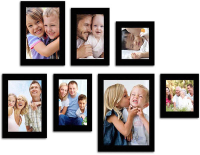 Make Home Happy MDF Photo Frame(Black, 7 Photos)