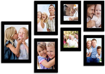 

Make Home Happy MDF Photo Frame(Black, 7 Photos)