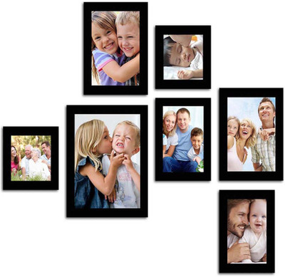 

Make Home Happy MDF Photo Frame(Black, 7 Photos)