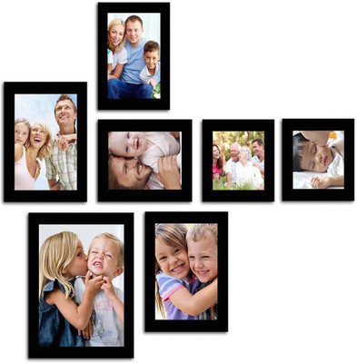

Make Home Happy MDF Photo Frame(Black, 7 Photos)