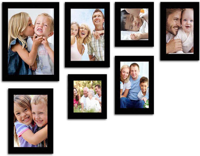 

Make Home Happy MDF Photo Frame(Black, 7 Photos)