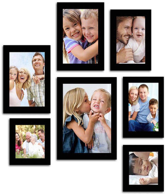 Make Home Happy MDF Photo Frame(Black, 7 Photos)