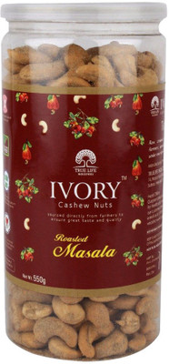

Ivory Roasted Masala Cashew (kaju) Nuts W320 Cashews(550 g, Plastic Bottle)