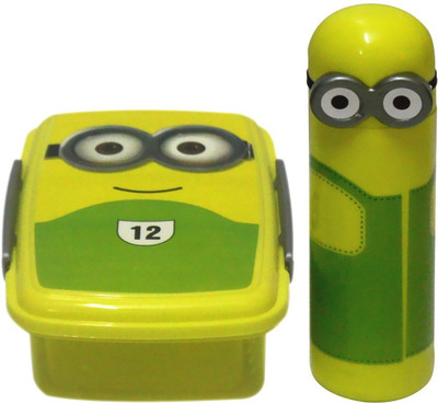 

Tako bell Minions Printed Kids Click Lunch Box With Stationery Holder Minions Pencil Box For Kids Office Set(Multicolor)