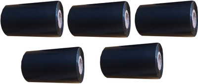 

InventorySpark 110MMX300Mtr Barcode Ribbon Set of 5 Non-adhesive Paper Label(Black)