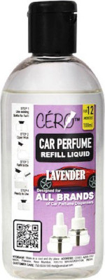 

cero Lavender Car Perfume Refill Liquid For All Brands Of Vaporiser Machines (100Ml) Perfume - 100 ml(For Men & Women)