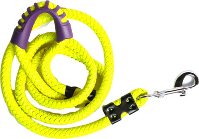 

Mera Puppy PU Leather Fancy Dog Leash 52 cm Dog Cord Leash(Yellow)