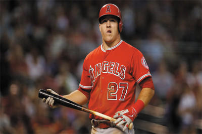 

mike-trout poster. Poster Paper Print(18 inch X 12 inch, Rolled)