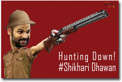 

SHIKAR-DHAWAN-POSTER Paper Print(18 inch X 12 inch)