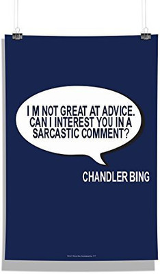 

Official " Friends Tv Series " - Chandler Bings - Wall Decor - Home & Office Poster Print Art [ Frame Not Included ] , licensed by Warner Bros Photographic Paper(18 inch X 12 inch, Rolled)