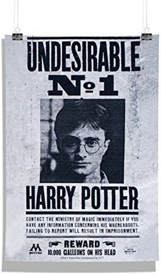 

Official "Harry Potter"- Undesirable number 1 , Wall Decor - Home & Office Poster Print Art [ Frame Not Included ] , licensed by Warner Bros,USA Photographic Paper(18 inch X 12 inch, Rolled)