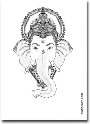

GANESHA POSTER Paper Print(18 inch X 12 inch)